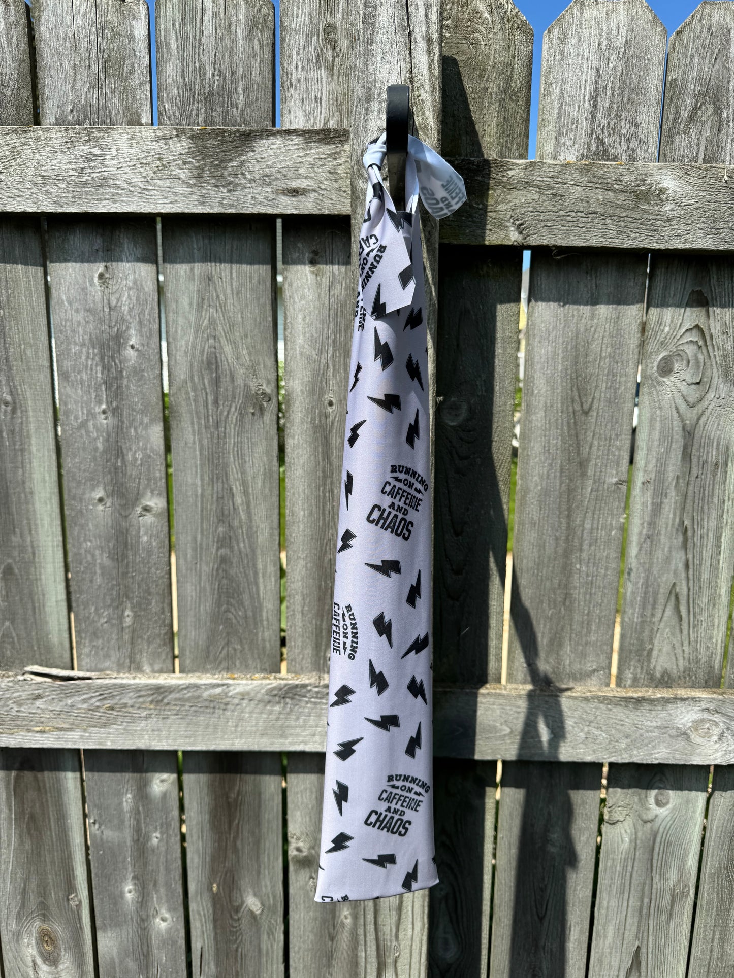 Grey Caffeine & Chaos Tail Bag
