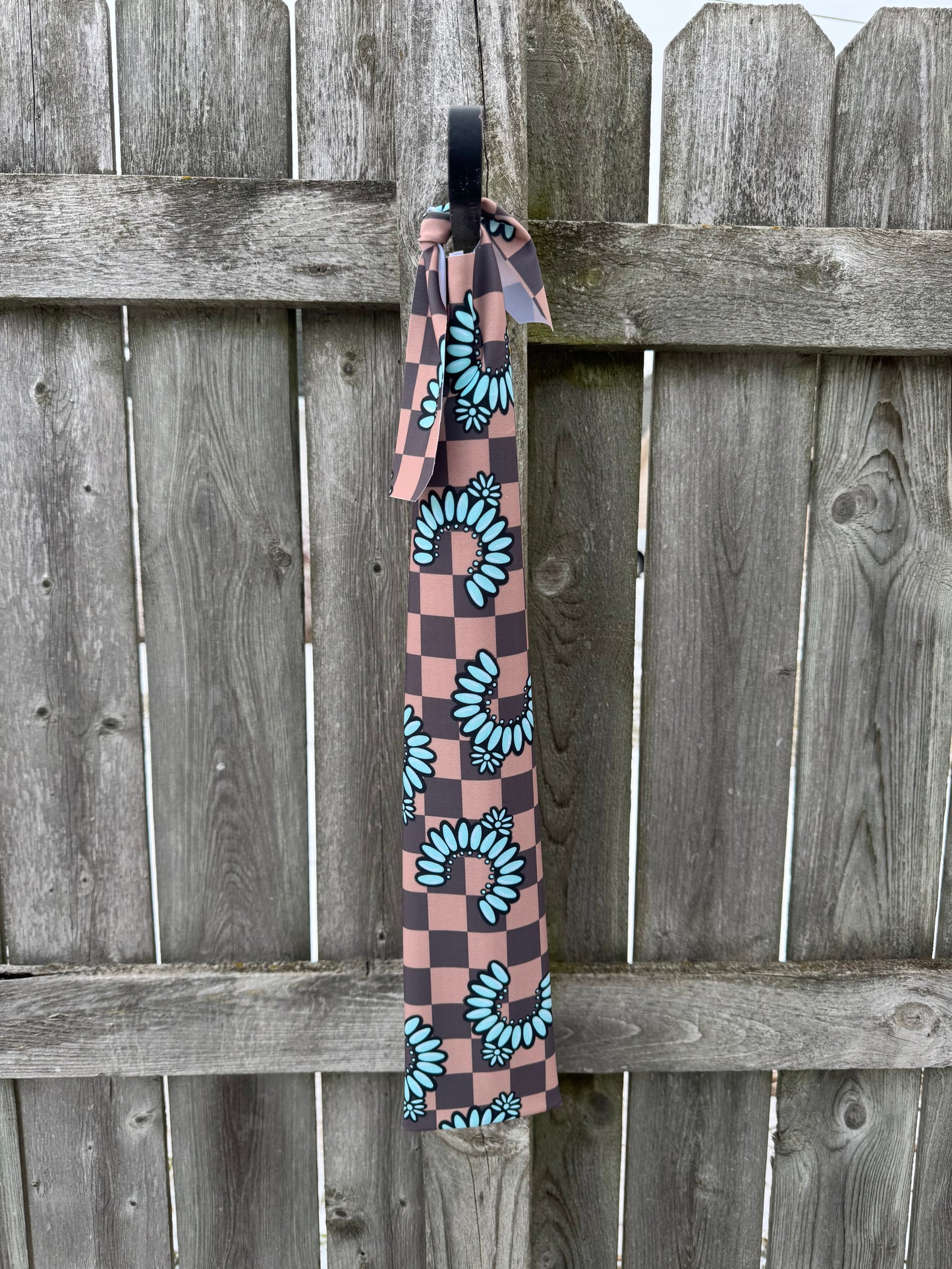 Turquoise Blossom Tail Bag