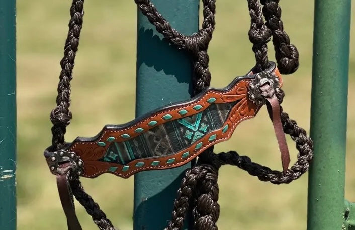 Schulz Equine Bronc Rope Halter - Mavericks Aztec