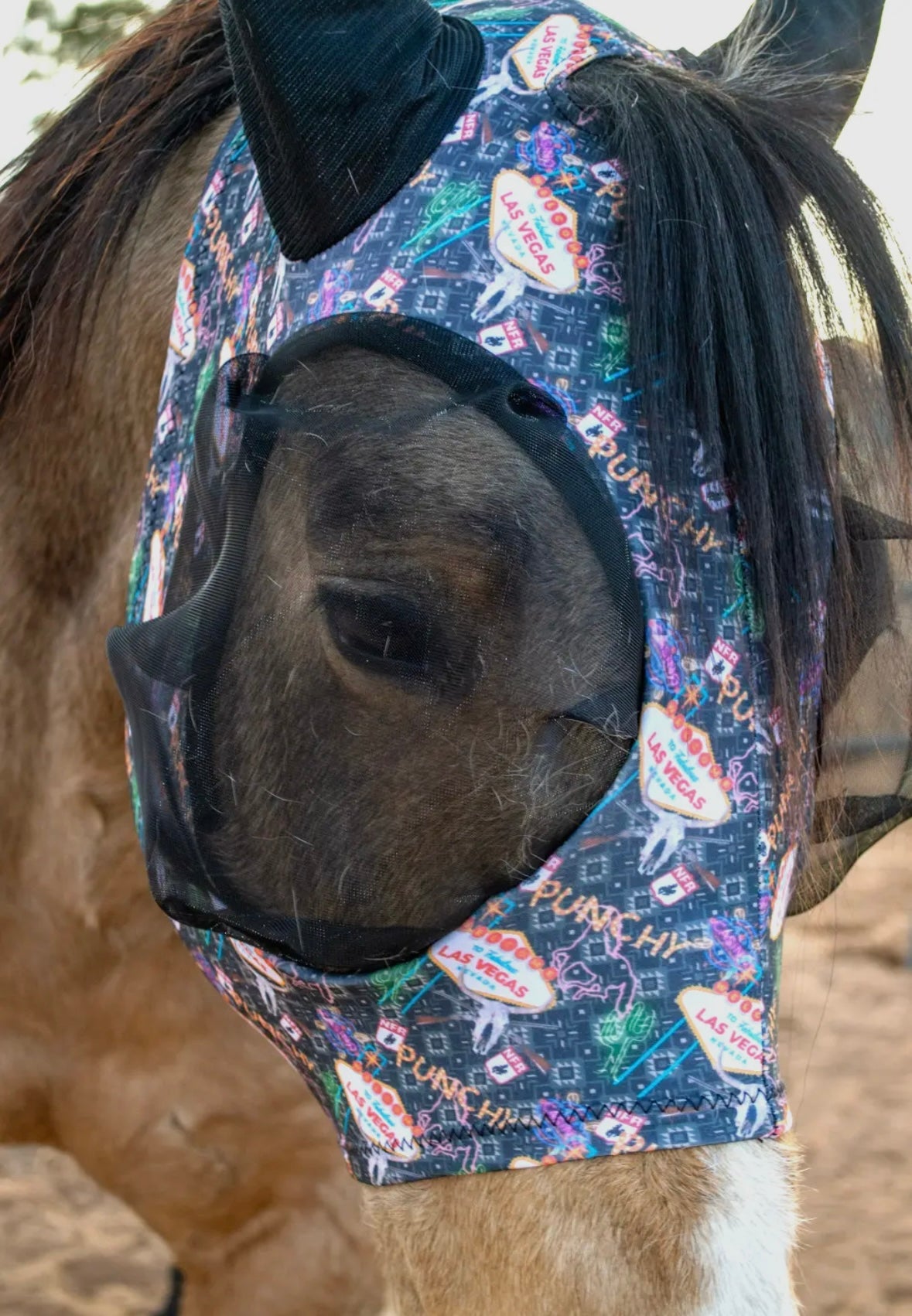 Schulz Equine Lycra Fly Mask - Vegas (horse size)