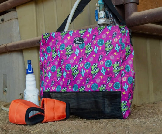 Schulz Equine Everything Equine Tote Bag - Neon YeeHaw