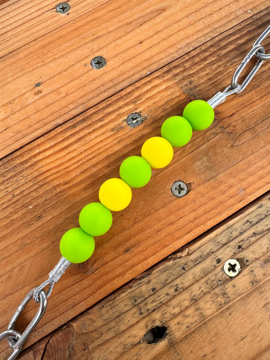 Green & Yellow Curb Chain