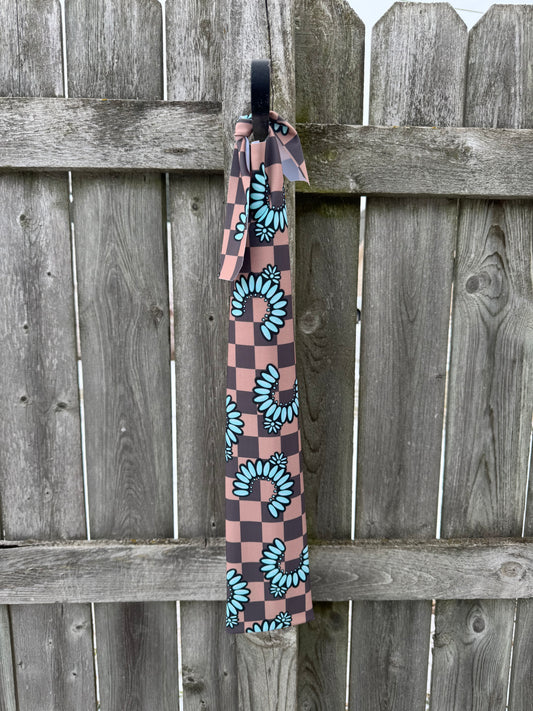 Turquoise Blossom Tail Bag