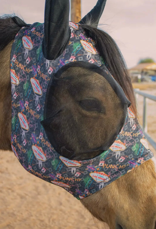 Schulz Equine Lycra Fly Mask - Vegas (horse size)