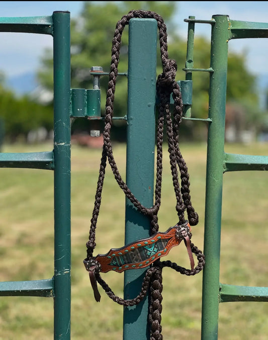Schulz Equine Bronc Rope Halter - Mavericks Aztec